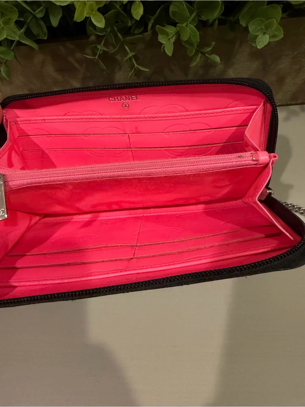 Chanel Cambon Zip Around Wallet